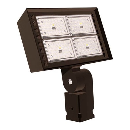 Hubbell Lighting Hubbell Outdoor Ratio LED Floodlight, 14000L, 124W, 50K, Wide Dist, Knuckle Mt, 120-277v RFL4-120-5K-K